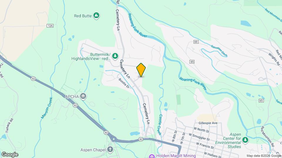 1230 Snowbunny Ln Map and Location Details