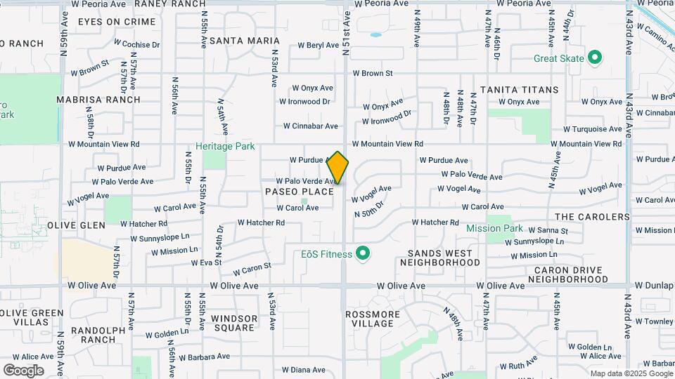 9437 N 51st Dr Mapa y Detalles de la Ubicación