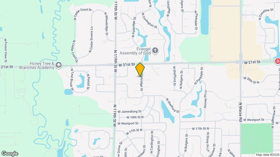 2101 N Parkridge Ct Map and Location Details