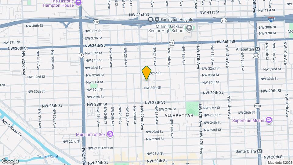 3040 NW 21st Ct Map and Location Details