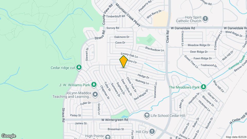 7309 Hedge Dr Map and Location Details