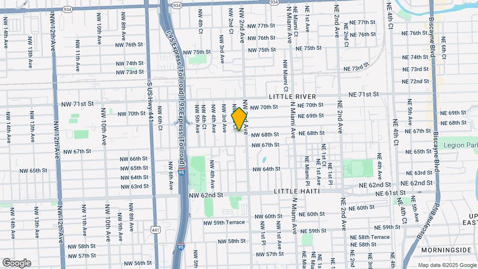 6809 NW 3rd Ave Map and Location Details