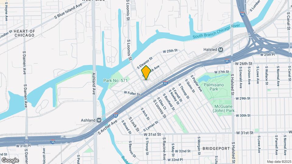 2823 S Loomis St Map and Location Details