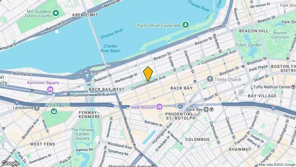 276 Commonwealth Ave, Unit 204 Map and Location Details