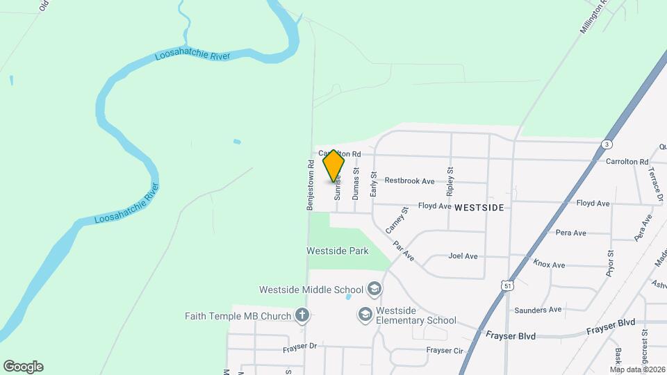 3603 Sunrise St Map and Location Details