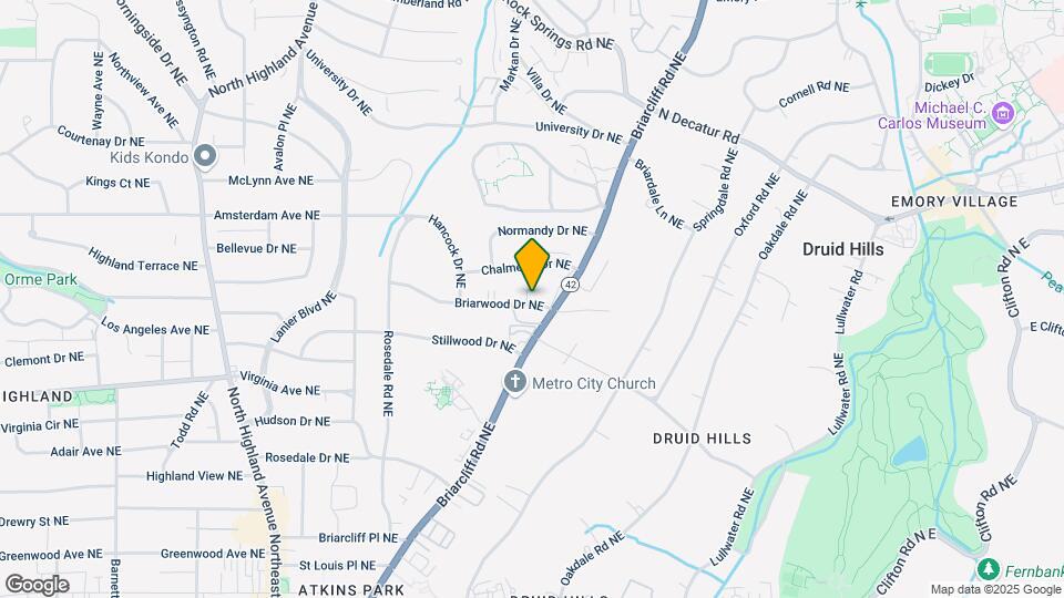 1360 Briarwood Dr NE Map and Location Details