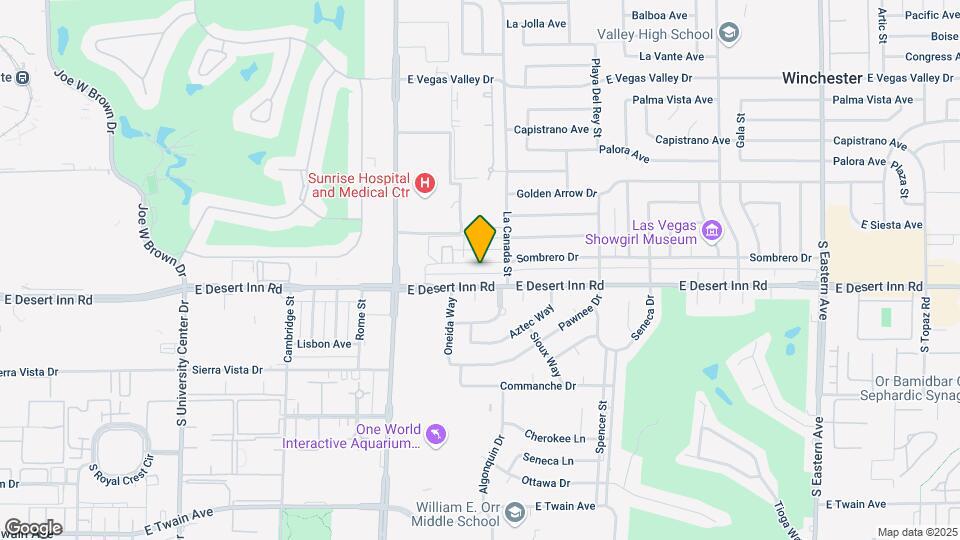 1423 Sombrero Dr Mapa y Detalles de la Ubicación