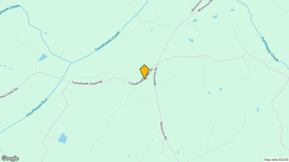 16520 Tomahawk Creek Rd Map and Location Details