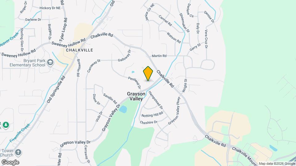 2340 Grayson Valley Dr Map and Location Details