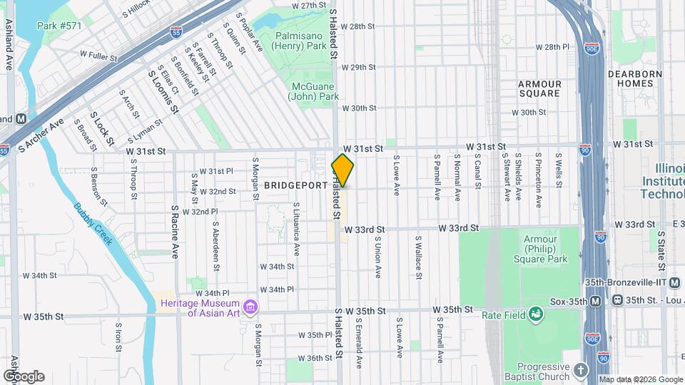 3201 S Halsted St Map and Location Details
