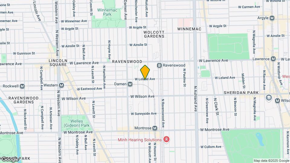 1909 W Leland Ave Map and Location Details