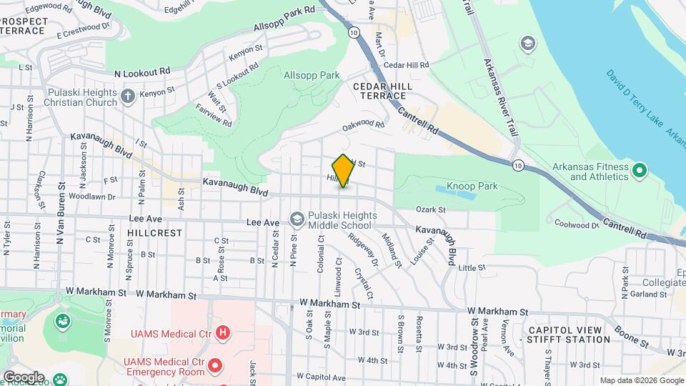 601 Ridgeway Dr Mapa y Detalles de la Ubicación