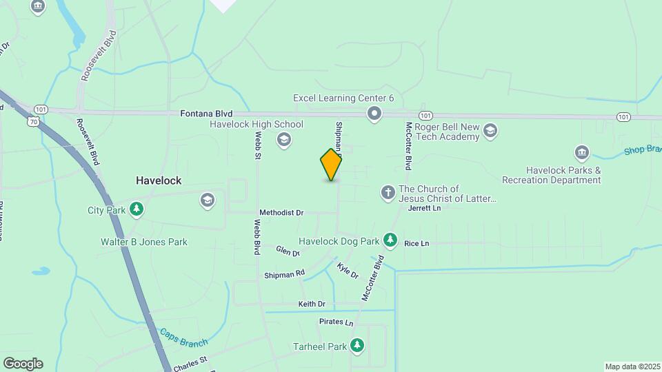 201 Shipman Rd Map and Location Details