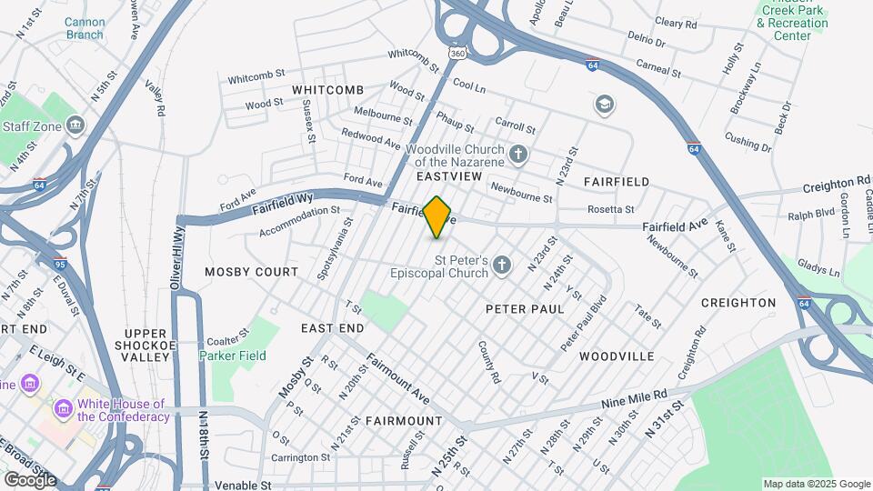 1716 N 20th St Map and Location Details