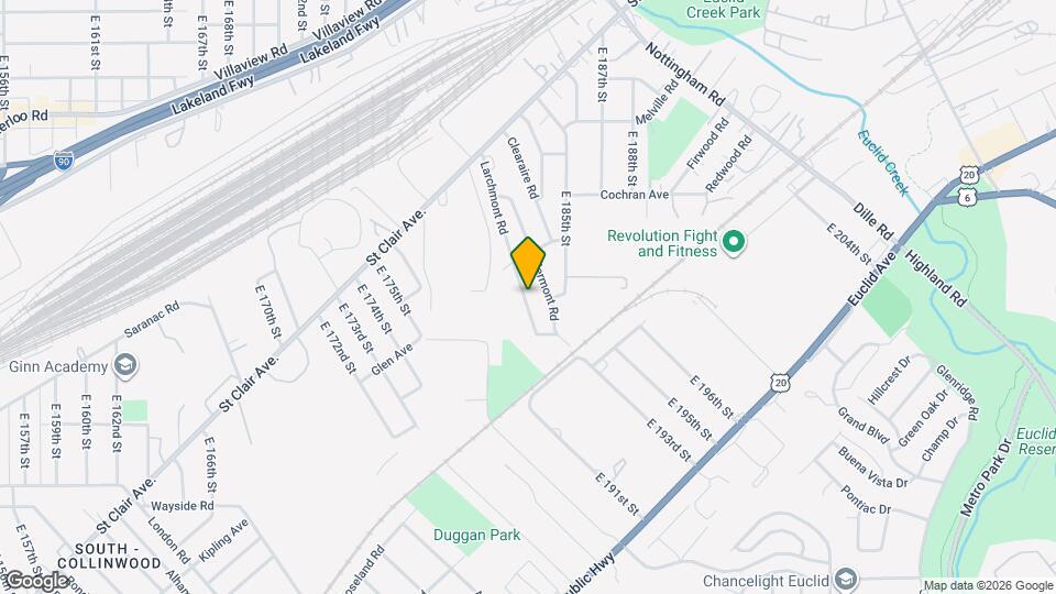 1517 Larchmont Rd Map and Location Details