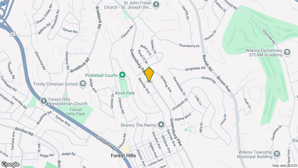 3936 Greensburg Pike Map and Location Details