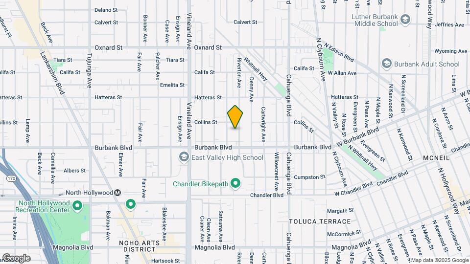 5637 1/2 Riverton Ave Map and Location Details