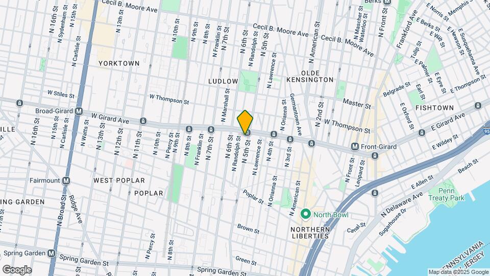 1016 N 5th St Map and Location Details