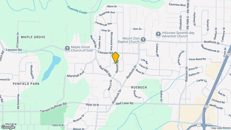 9836 Redcliff Rd Map and Location Details