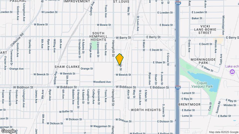 3318 S Jennings Ave Map and Location Details