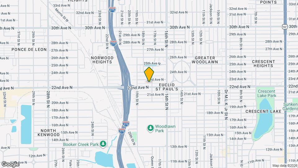 1717 1/2 22nd Ave N Map and Location Details