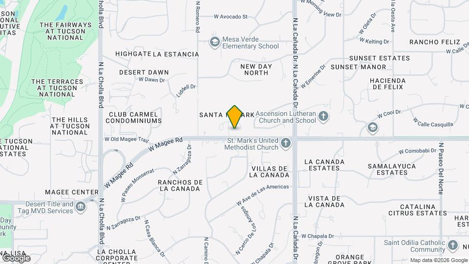 1601 W Chimayo Pl Map and Location Details