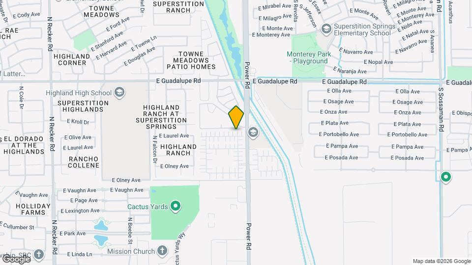 4756 E Laurel Ave Map and Location Details