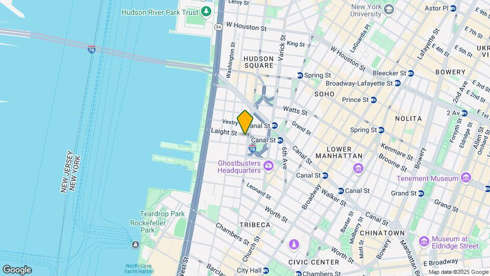 161 Hudson St Mapa y Detalles de la Ubicación
