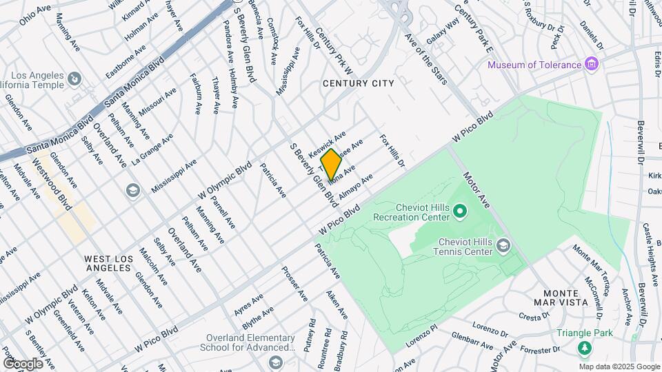 2332 S Beverly Glen Blvd Map and Location Details