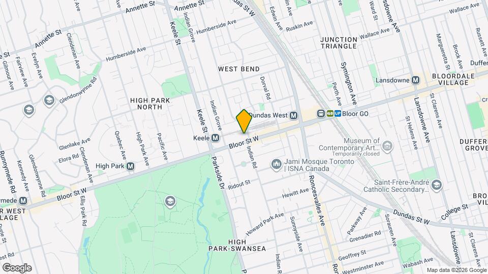 1660-1660 Bloor St W Map and Location Details