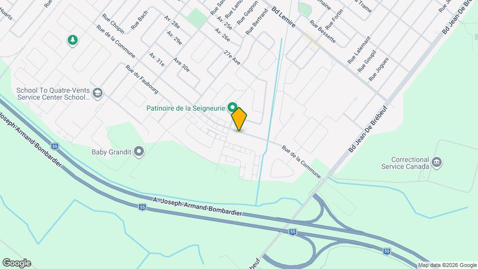 2825 De La Commune Rue Map and Location Details