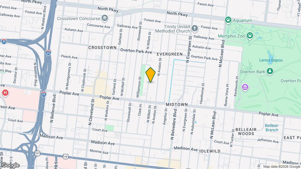 256 N Willett St Map and Location Details