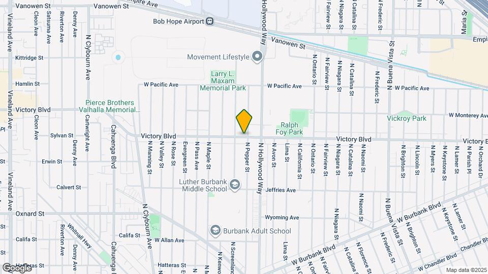 3623 W Victory Blvd Map and Location Details