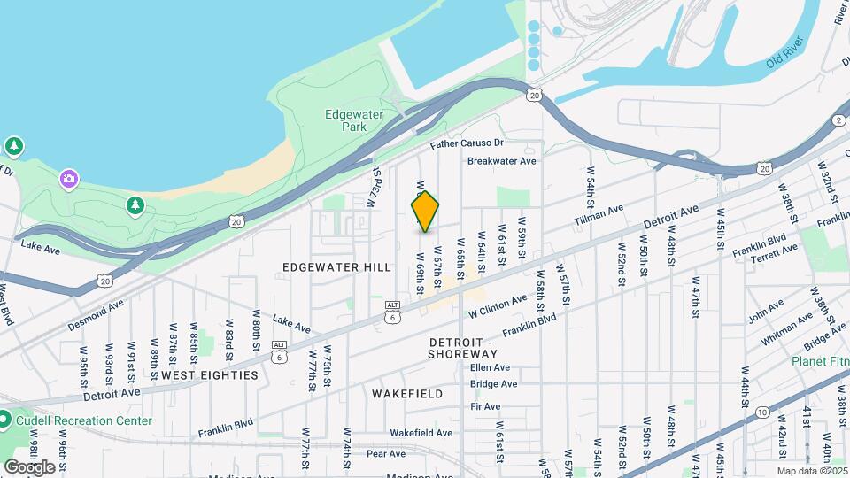 1311 W 69th St-Unit -1 Map and Location Details