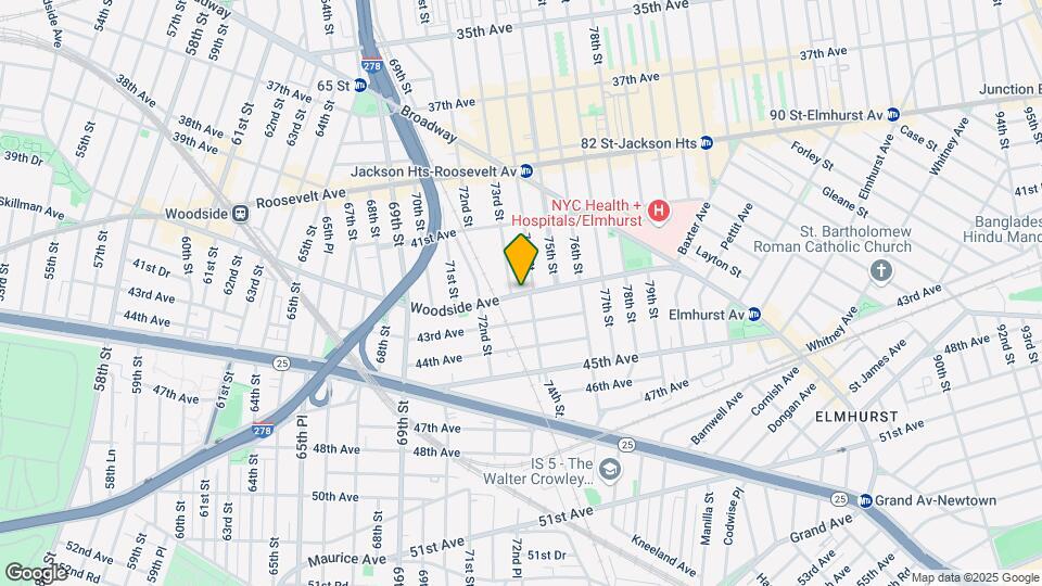 53-31 Woodside Ave Mapa y Detalles de la Ubicación