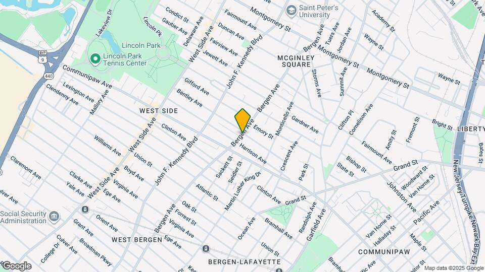 546 Bergen Ave, Unit 1A Map and Location Details