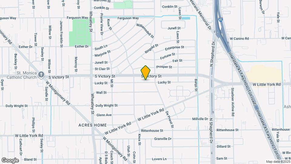 890 Lucky St Map and Location Details