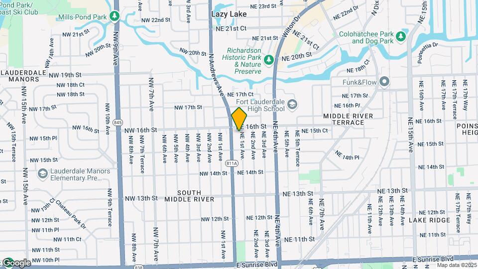 1533 NE 1st Ave. Map and Location Details