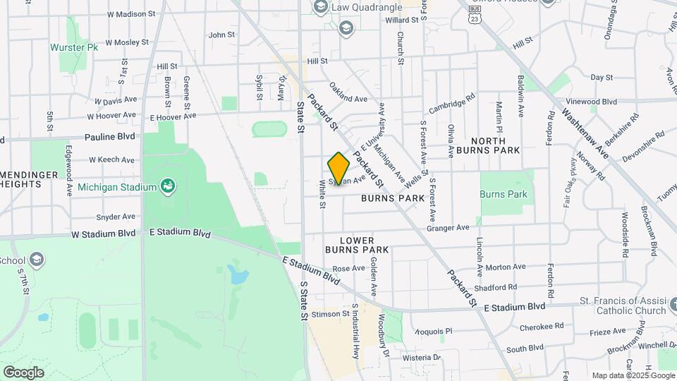 821 Dewey Ave Map and Location Details