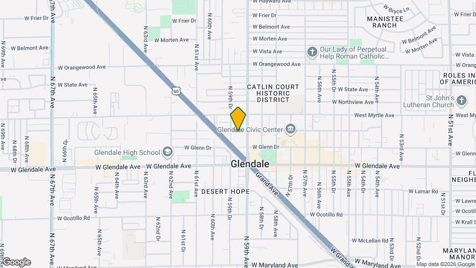 5915 W Palmaire Ave Map and Location Details