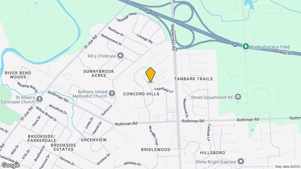 7812 Brookfield Dr Map and Location Details