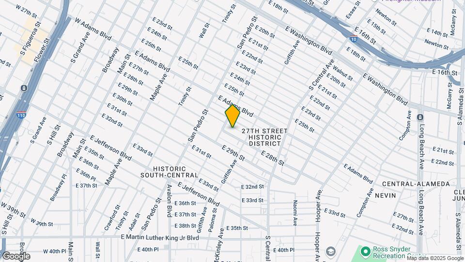 825 E 28th St Map and Location Details