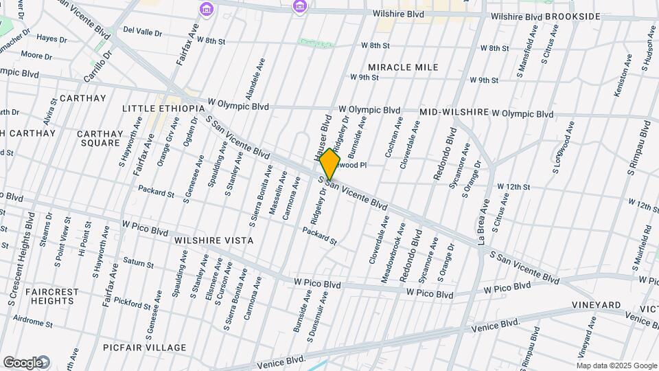5470 San Vicente Blvd Map and Location Details