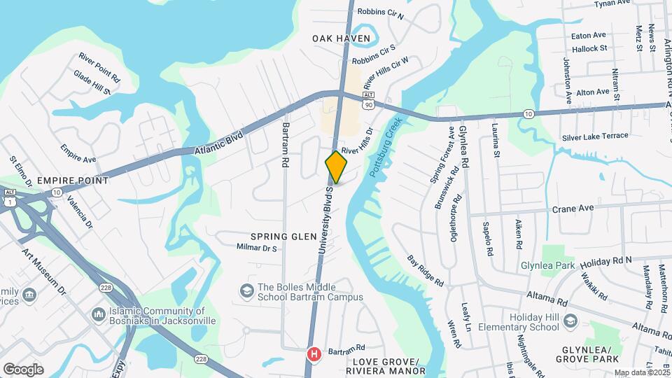 1909 University Blvd S Map and Location Details