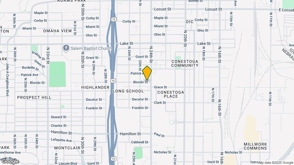 2405 Blondo St Map and Location Details