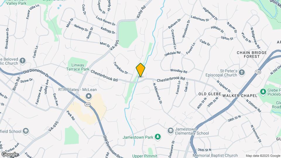 6034 Chesterbrook Rd Map and Location Details