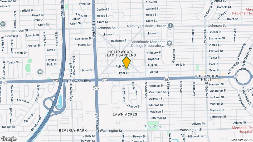 5725 Tyler St Map and Location Details