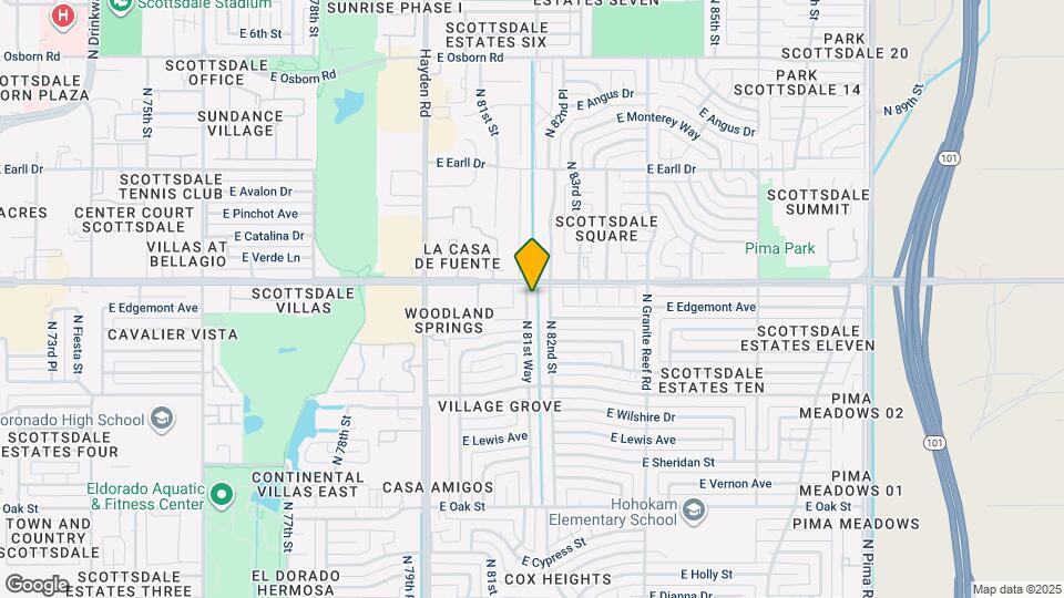 2839 N 81st Way Map and Location Details