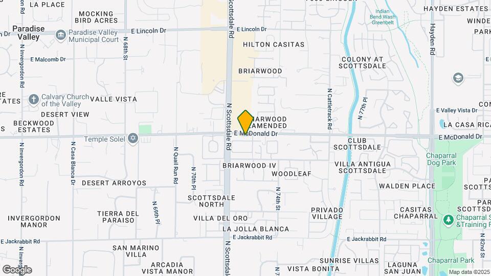 7209 E McDonald Dr Mapa y Detalles de la Ubicación