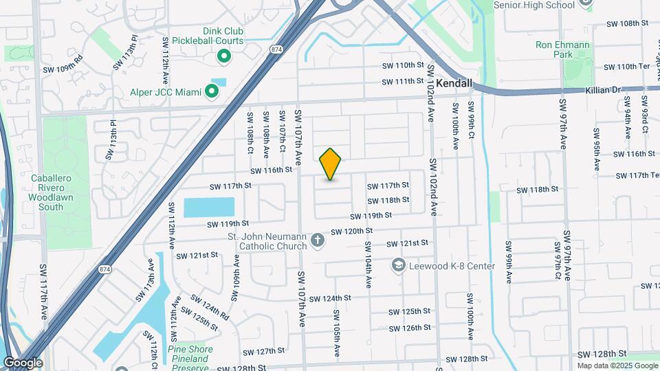 10505 SW 117th St Map and Location Details